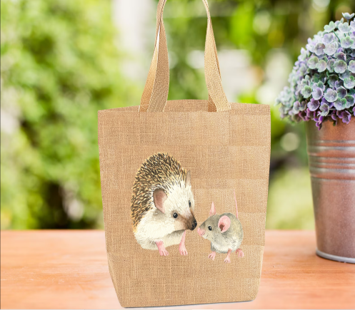 Hedgehog Tote Bag, Hedgehog Bag, Personalised Tote Bag